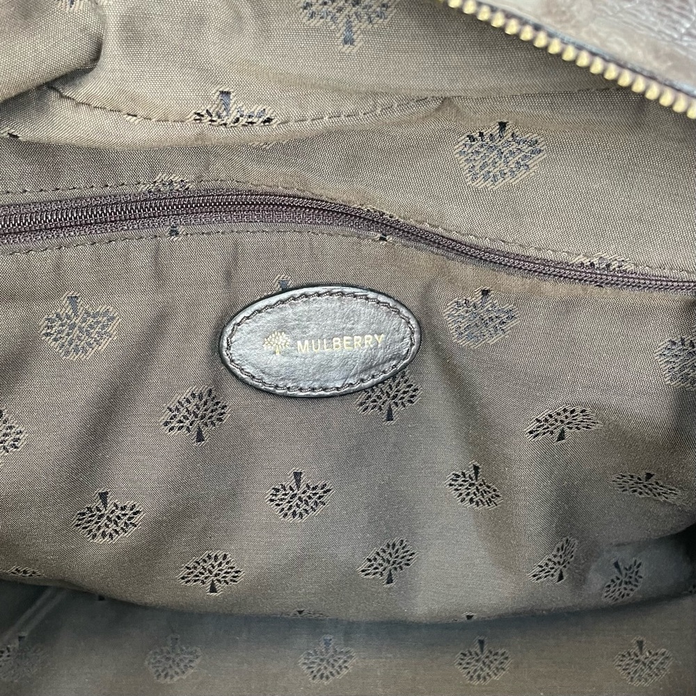 Mulberry brown leather shoulder bag - Picture 4 of 14